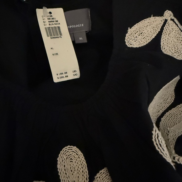 Anthropologie embroidered midi dress. NWT. Size XL. - Picture 5 of 5